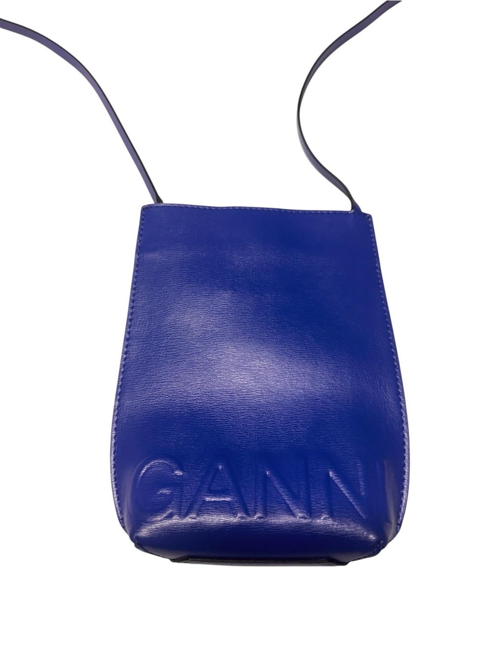 Ganni Banner Dazzling Blue crossbody utiility grunge minimalist blue bag